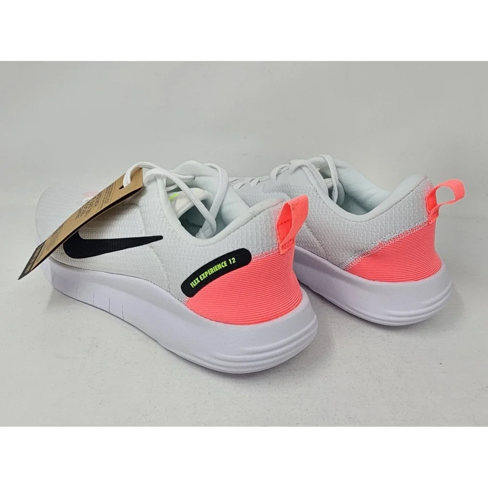 Nike Flex Experience RN 12 Sneakers Women's Sz 10M White/Pink DV0746 New w/Blem